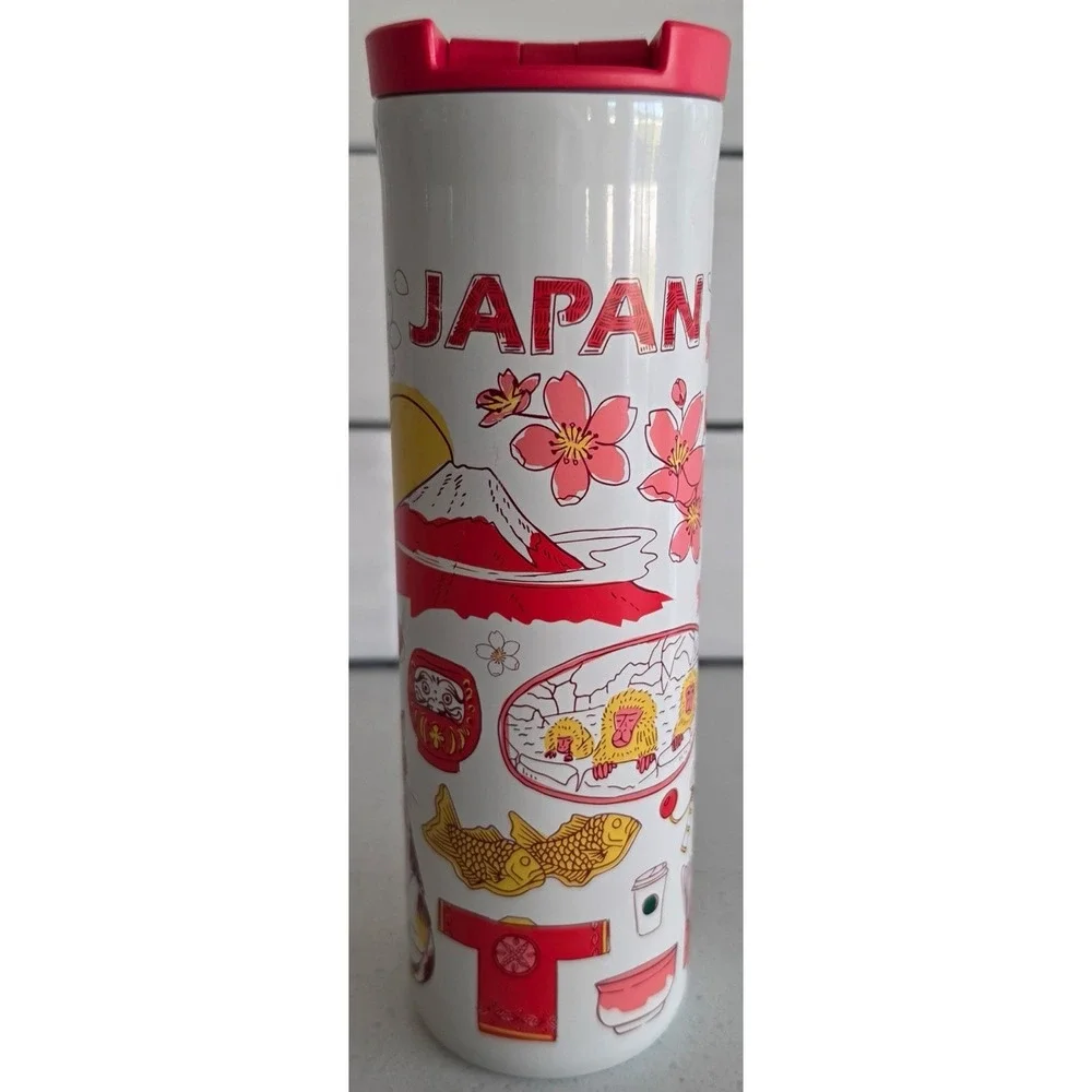 Japan Starbucks Stainless Tumbler Bottle 16oz Been There Series NEW